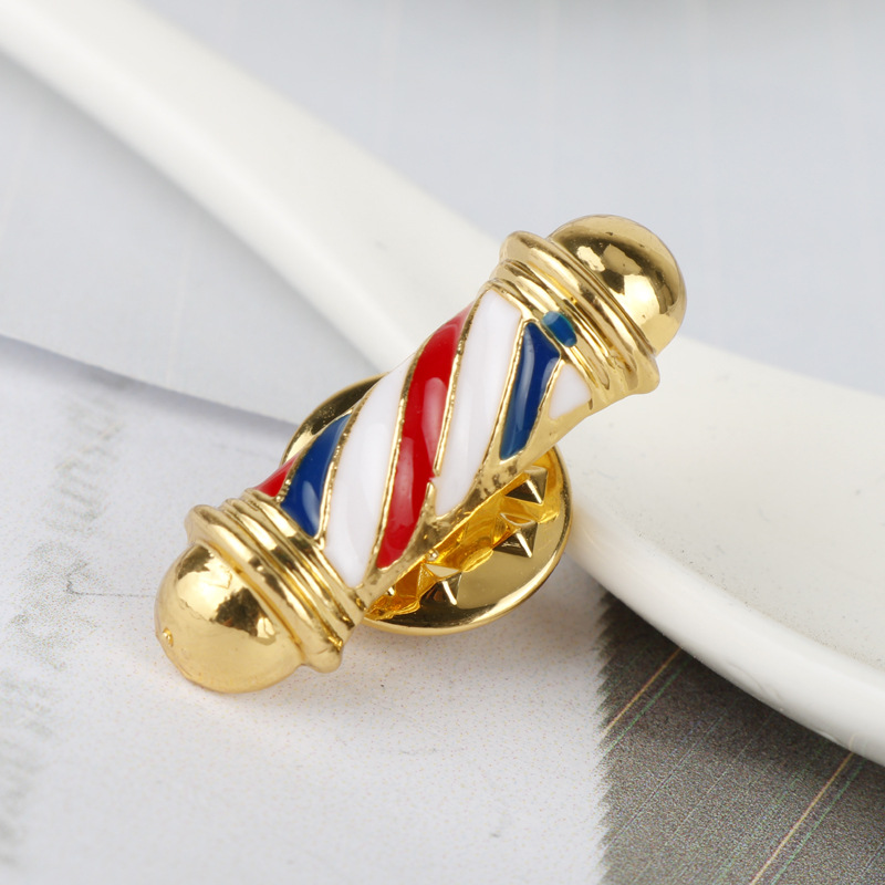 Hair Care Kit - Klassieke badge broche pin kapper paal