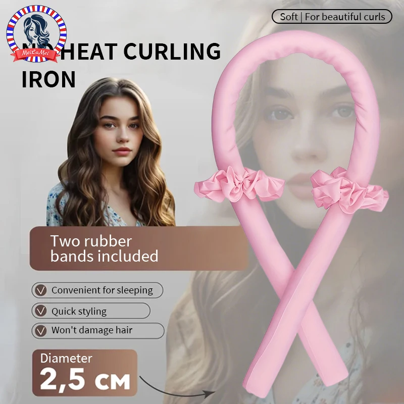 Hair Care Kit - Heatless Curling Set - Satijnen krultang,
