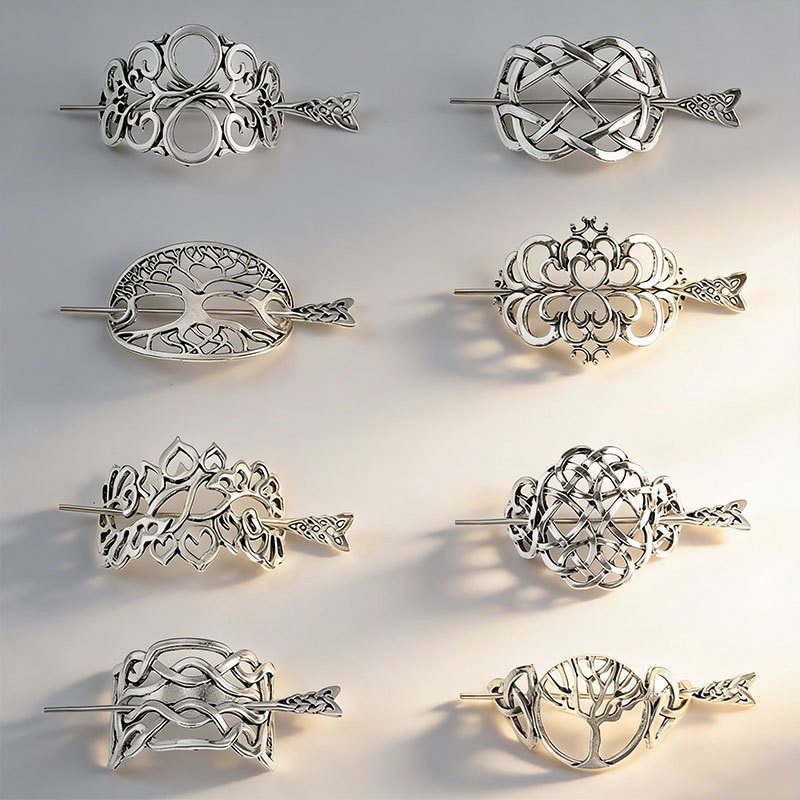 Clip In Hair Piece - 24-delige gepersonaliseerde Viking Keltische stijl uitgeholde