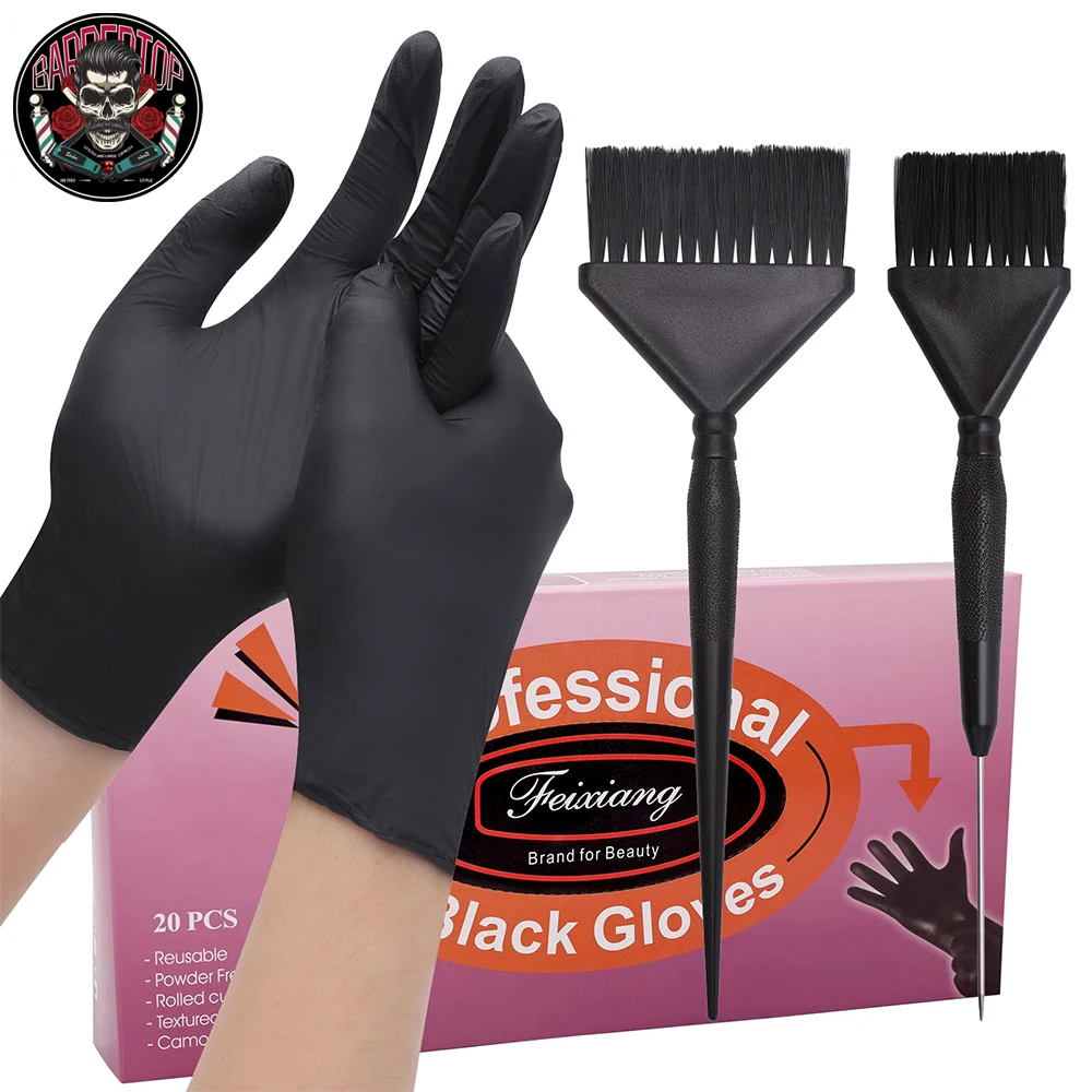 Hair Care Kit - Professionele Rubber Haar Verven Handschoenen Borstel