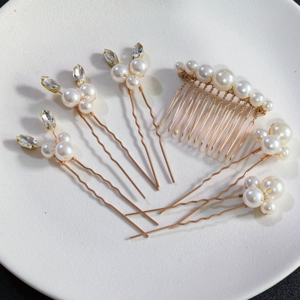 Parelkristal haarspelden kamse - Clip In Hair Piece recensie en prijs